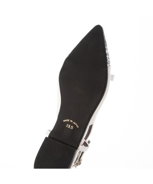 carino（カリーノ） パンプス グリッターコンビフラットシューズ