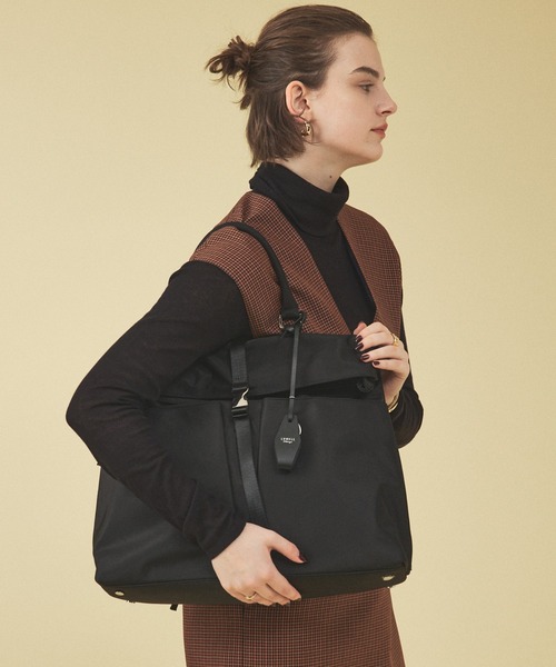 新品未■LOWELL Things■Ability ワンハンドル トートバッグ LOWELL things トートバッグ Ability/ナイロンBELTEDワン