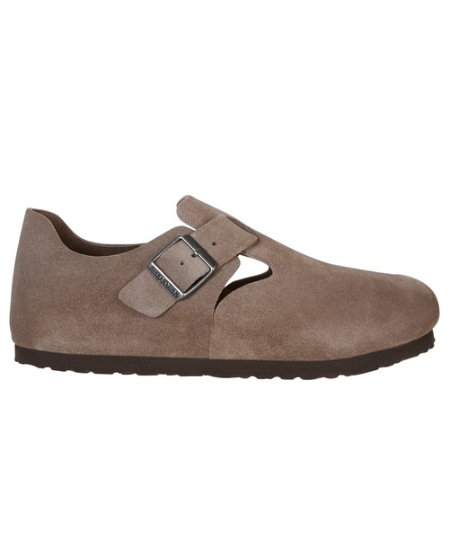 美品★ 44 28.5 ビルケンシュトック ロンドン スウェード ブラウン BIRKENSTOCK（ビルケンシュトック） スリッポン レディース シューズ