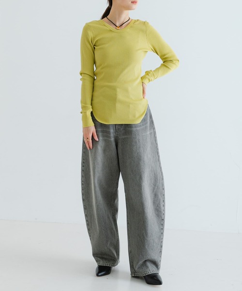 HAKUJI/ハクジ】supima silk L/S PO：カットソー（Tシャツ