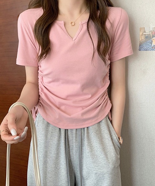 お客出品 HALEY PESCA tシャツ HALEY PESCA/シンプルサイドシャーリングTシャツ