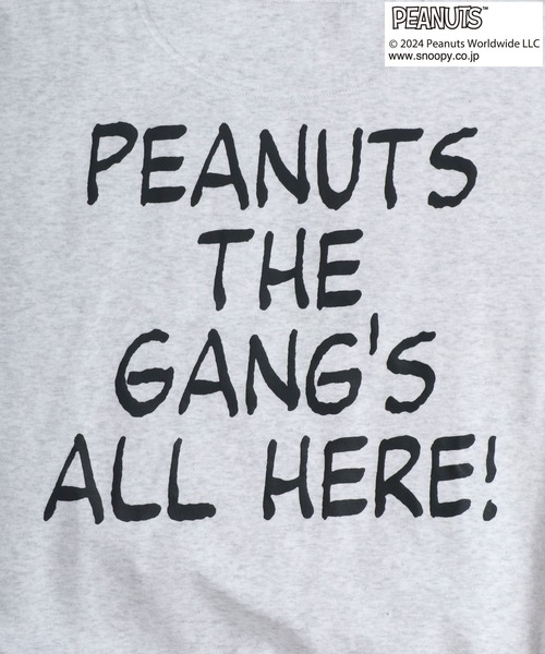 【2024AW】SLOBE 別注　PEANUTSスウェット PEANUTS トレーナー スウェット 2024AW PEANUTS/ピーナッツ