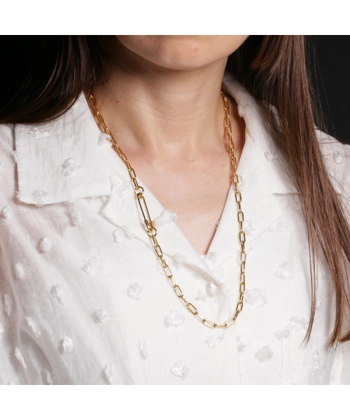 JAM HOME MADE（ジャムホームメイド） ネックレス 安全ピン 長アズキ