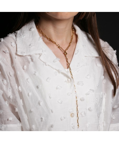 JAM HOME MADE（ジャムホームメイド） ネックレス 安全ピン 長アズキ