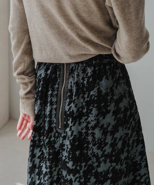 Bou Jeloud スカート 変形千鳥柄フロッキーPt.スカート : ZOZOTOWN