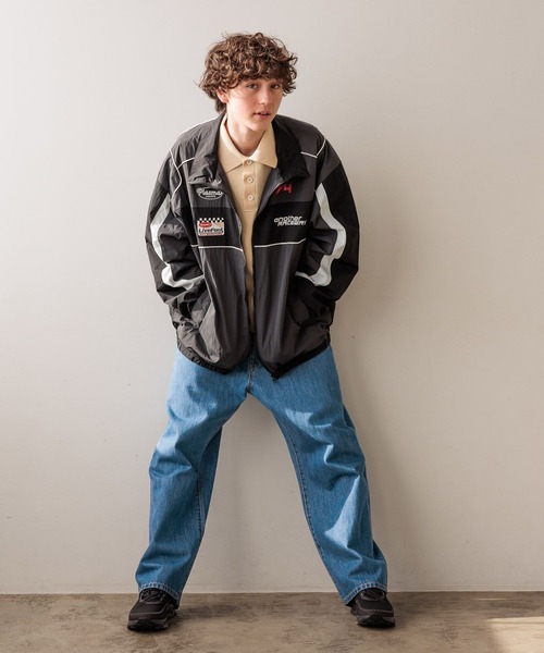 niko and…（ニコアンド） ブルゾン アウター モーターサイクルスタンド