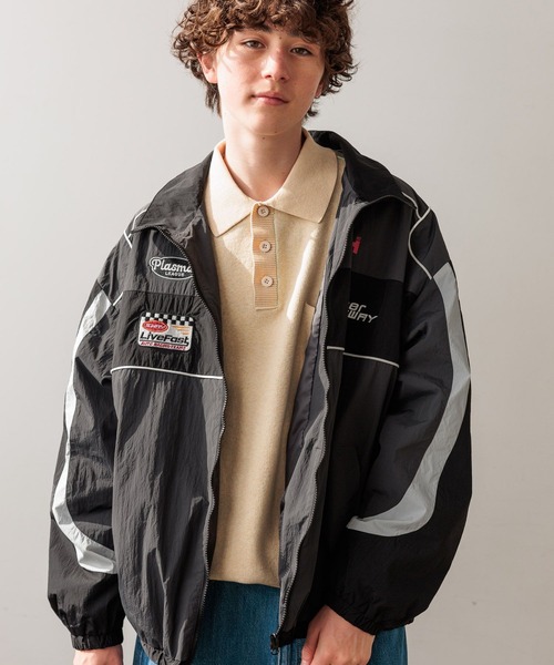 niko and…（ニコアンド） ブルゾン アウター モーターサイクルスタンド