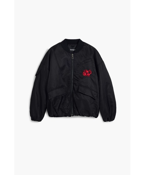 Desigual アウター Desigual コート アウター チェリーボンバージャケット ブラック