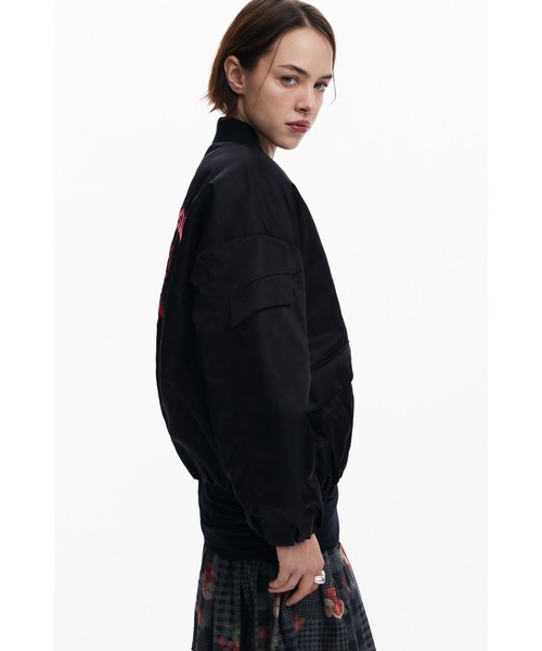 デシグアル　アウター Desigual コート アウター チェリーボンバージャケット ブラック