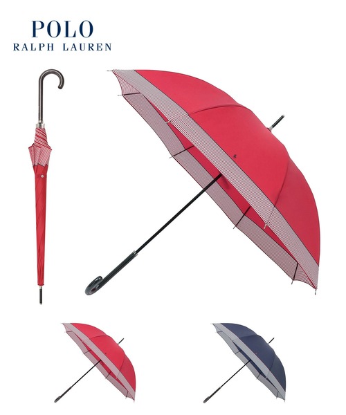 POLO RALPH LAUREN 傘 「WEB限定」ジャンプ長傘 ”POLO 裾