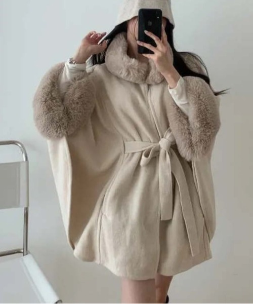 N.s ニットポンチョ FREE ベージュ レディース : ZOZOTOWN Yahoo!店