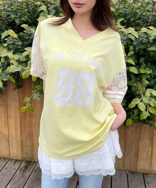 売れ筋商品|||ワーナーズ Tシャツ レディース  White alexander wang - DISTRESSED LOGO SHORT SLEEVE TEE / コットン