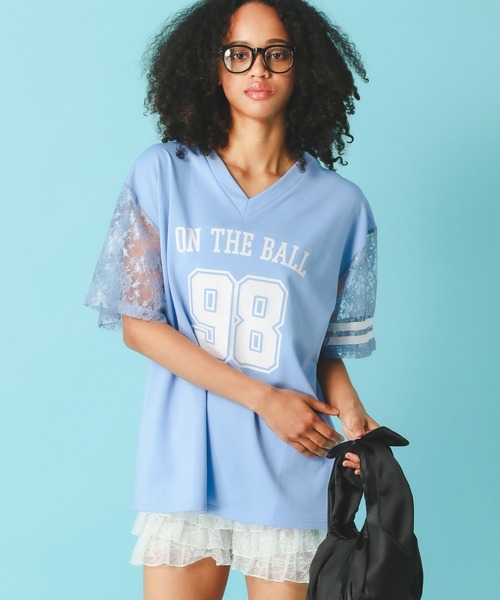 tシャツ わたしはあなたのプリンセスTE レディース FOREVER21 tシャツ 「2025SS」レースナンバリングTシャツ