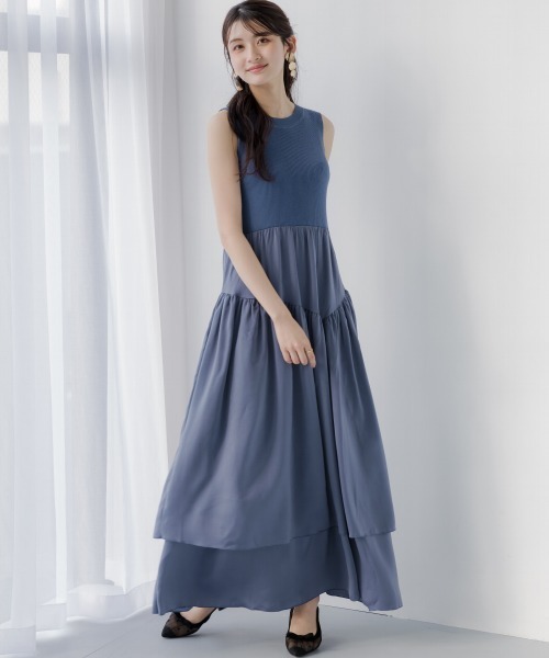 slattgir（スラットジール） ワンピース 高身長 ドッキングニット