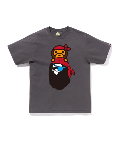 A BATHING APE tシャツ PIRATE MILO ON HEAD TEE メンズ