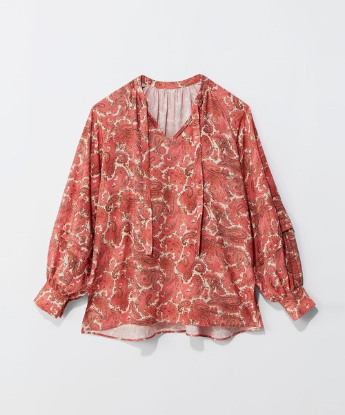 ブラウス シャツ 「AMERICAN RAG CIE」ペイズリーブラウス（WOMEN) レディース