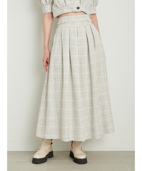 LILY BROWN（リリーブラウン） フレアスカート 0 ホワイト レディース