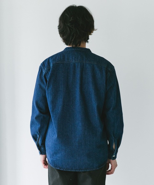 新品未使用　アーバンリサーチドアーズ　バンドカラーデニムシャツ URBAN RESEARCH DOORS｜デニムバンドカラーシャツ | Rakuten