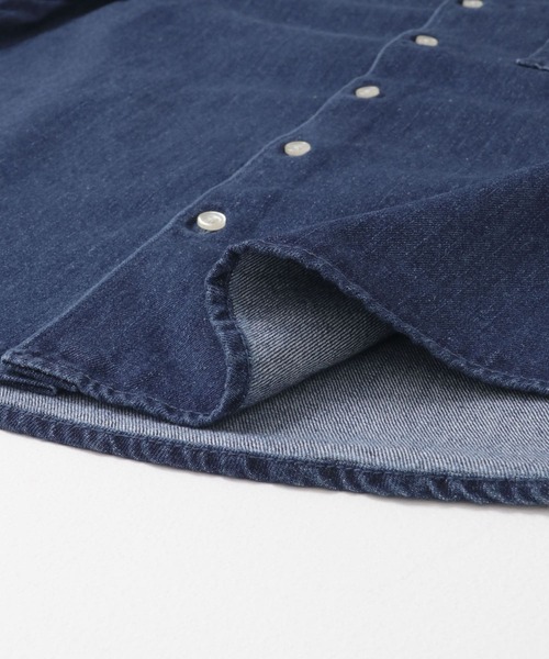 新品タグ付◆ DOORS デニムバンドカラーシャツ　Indigo URBAN RESEARCH DOORS｜デニムバンドカラーシャツ | Rakuten