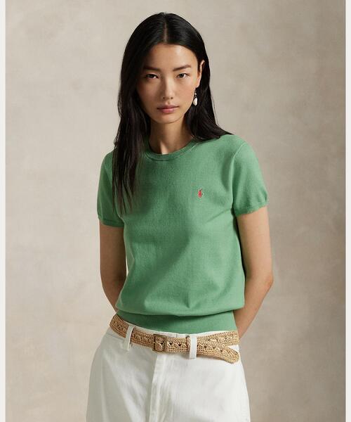 POLO RALPH LAUREN ニット セーター コットンブレンド ショート