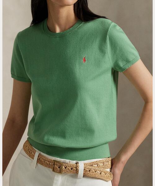POLO RALPH LAUREN ニット セーター コットンブレンド ショート