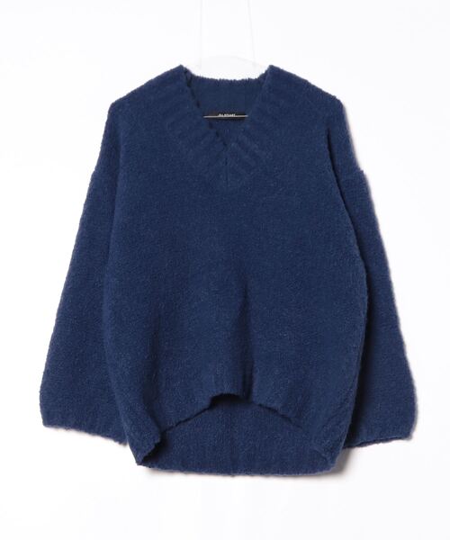 JILL STUART（ジルスチュアート） Vネックニット FREE ネイビー