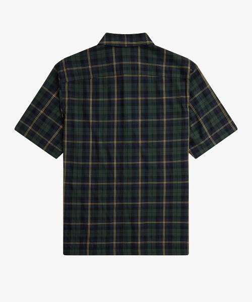 FRED PERRY シャツ Tartan Twill Short Sleeve Shirt／タータン