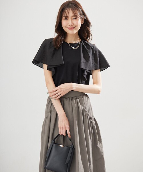 tシャツ コットンポンチケープライク ブラウス レディース : ZOZOTOWN 