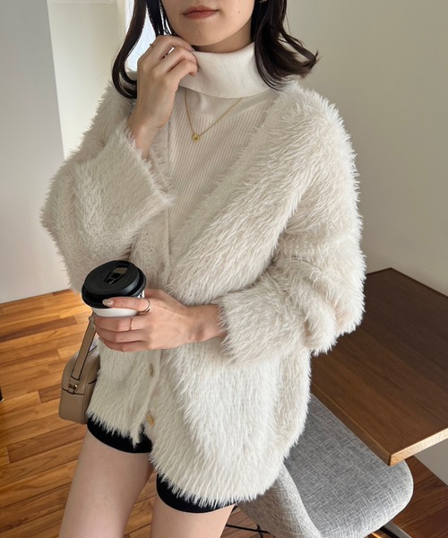 one after another NICE CLAUP 「one CLAUP」 ニットカーディガン FREE