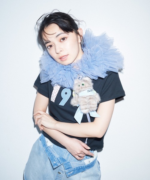 FURFUR（ファーファー） tシャツ 「上國料萌衣コラボ」1999アップリケT