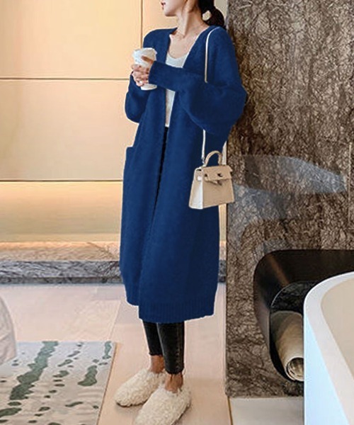 「Riff」 ニットカーディガン M アイボリー レディース_画像9