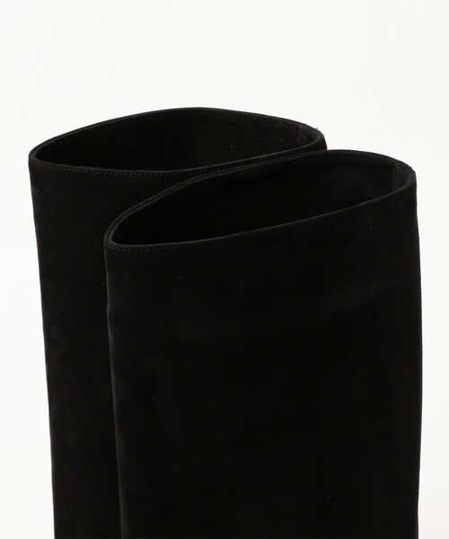 希少　NEBULONI.E 定価¥121000ニーハイロングブーツ　黒　38 未使用 【NEBULONI E /ネブローニ】2WAY SUEDE 7cm HEEL ニーハイ