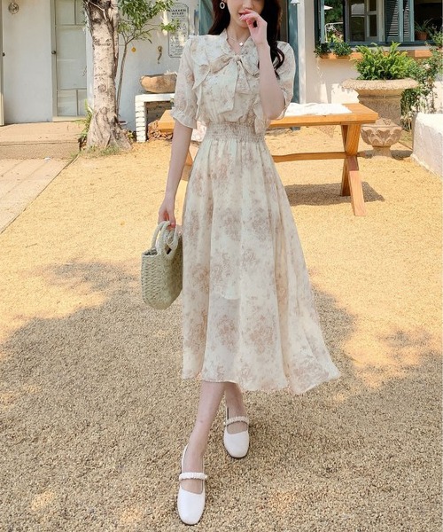 BLANC FICELLE ワンピース シフォン ワンピース : ZOZOTOWN Yahoo!店