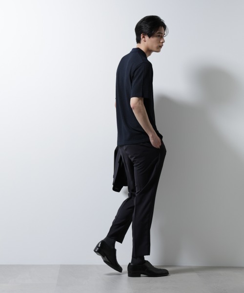 「Damerino」ヘリンボンポロシャツ／防シワ・吸水速乾・UVカット セール】｢Damerino｣ヘリンボンポロシャツ/防シワ・吸水速乾・UV