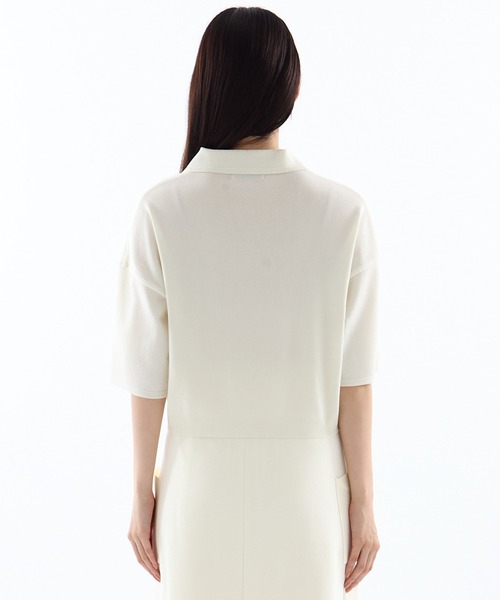 ニット セーター 「WRAPINKNOT/ラッピンノット」「STUDIOUS別注」POLO KNIT TOPS/ニットトップス レディース WRAPINKNOT ニット セーター 「WRAPINKNOT/ラッピンノット