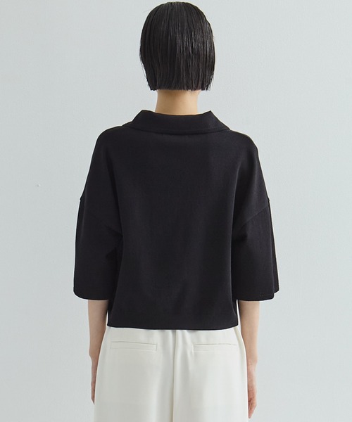 ニット セーター 「WRAPINKNOT/ラッピンノット」「STUDIOUS別注」POLO KNIT TOPS/ニットトップス レディース WRAPINKNOT ニット セーター 「WRAPINKNOT/ラッピンノット