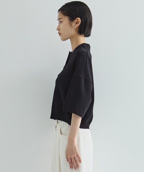 ニット セーター 「WRAPINKNOT/ラッピンノット」「STUDIOUS別注」POLO KNIT TOPS/ニットトップス レディース WRAPINKNOT ニット セーター 「WRAPINKNOT/ラッピンノット