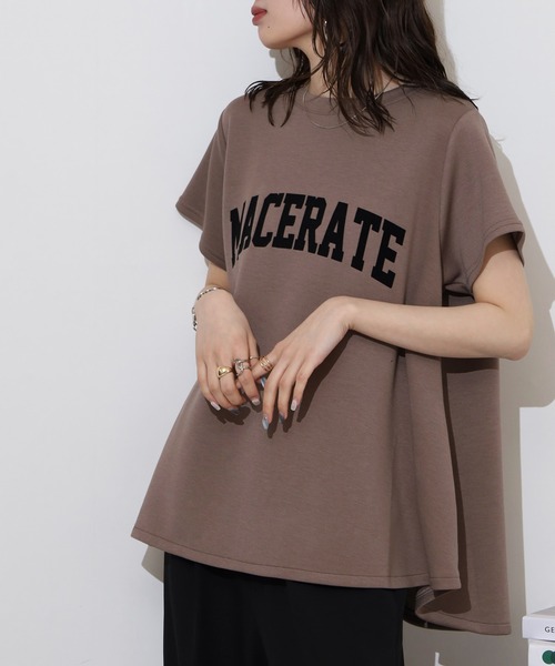 tシャツ 予約「シーズンムード高まる」フロッキーチュールロンTee レディース シーズンムード高まる】フロッキーチュールロンTee | RIVE