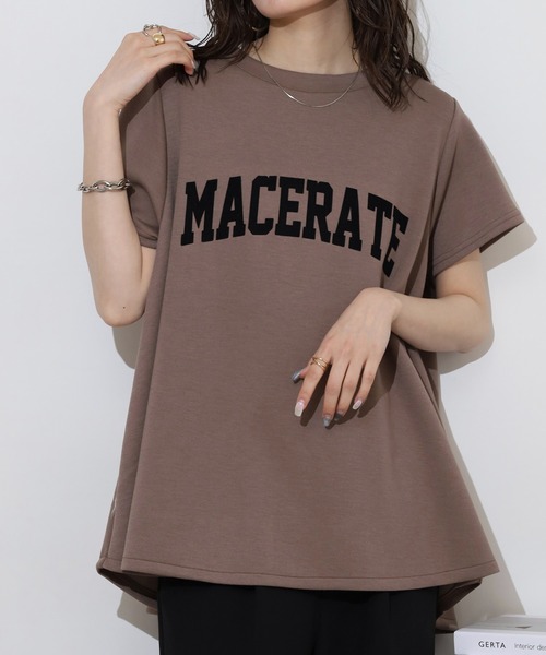 FUNALIVE tシャツ ソフトダンボールニットフロッキー プリントA