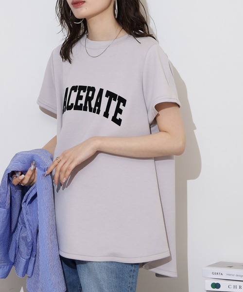 tシャツ RML フロッキープリントTシャツ レディース Ranan｜フロッキープリントロゴTシャツ | Rakuten Fashion(楽天