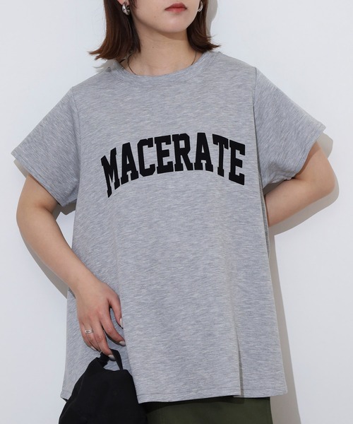 FUNALIVE tシャツ ソフトダンボールニットフロッキー プリントA