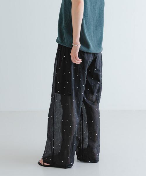 URBAN RESEARCH パンツ new basic オーガンジードットイージーパンツ  
