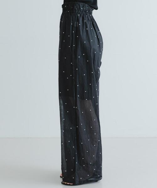 URBAN RESEARCH パンツ new basic オーガンジードットイージーパンツ  