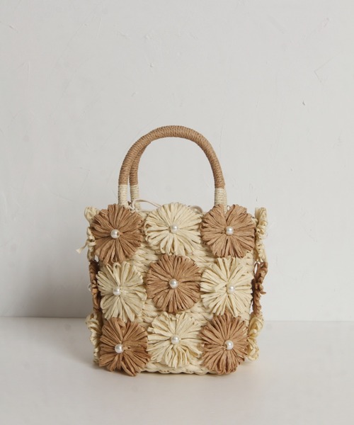 flower（ファッション） かごバッグ カゴバッグ フラワー