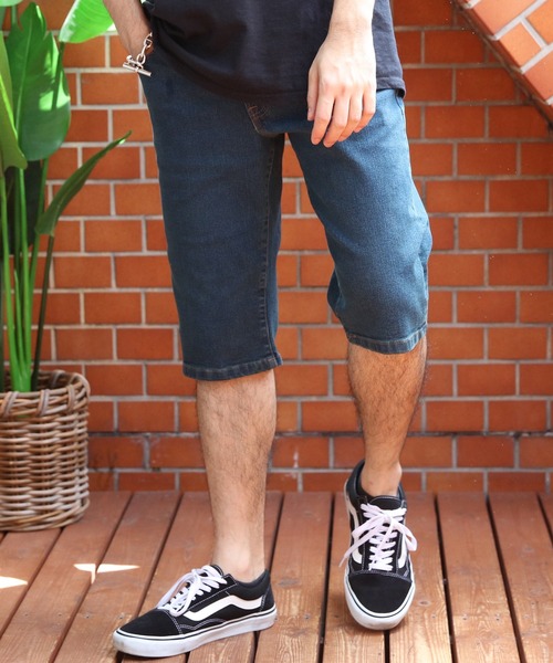 OUTDOOR PRODUCTS ジーンズ ストレッチデニムショートパンツ