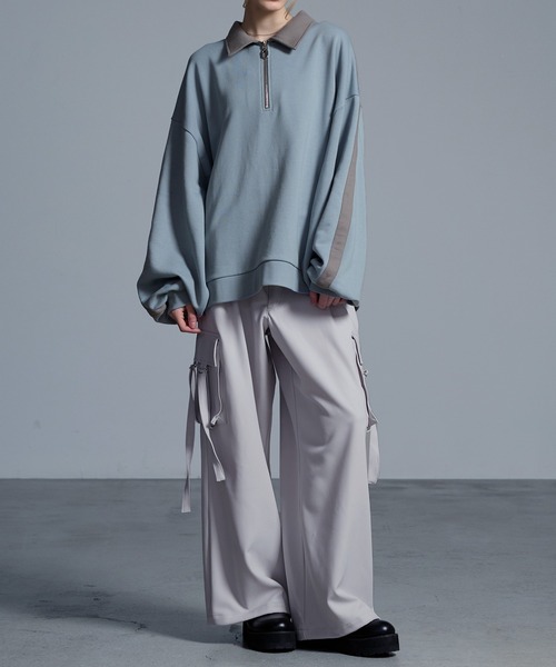 「Loose/ルース」 スウェットカットソー S チャコールグレー メンズ