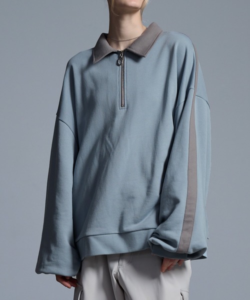 「Loose/ルース」 スウェットカットソー S チャコールグレー メンズ