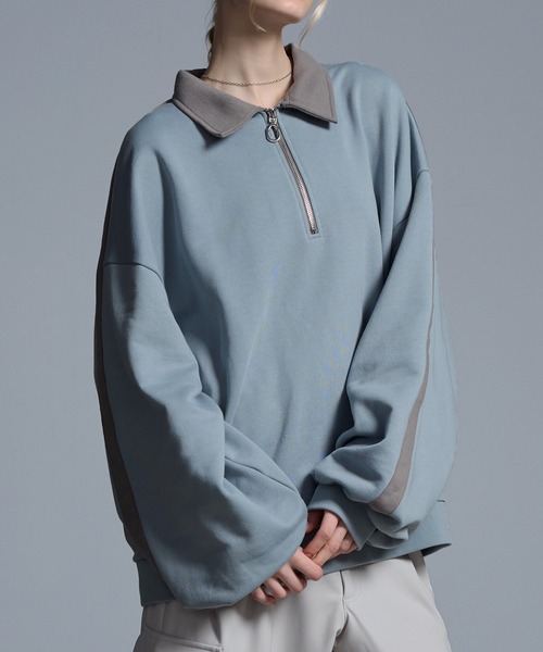 「Loose/ルース」 スウェットカットソー S チャコールグレー メンズ