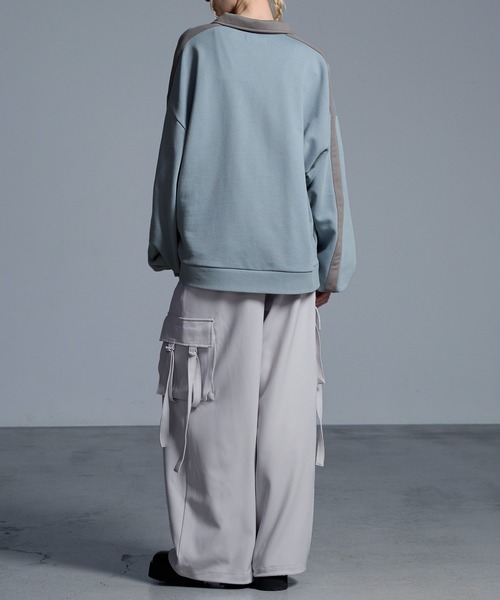 「Loose/ルース」 スウェットカットソー S チャコールグレー メンズ