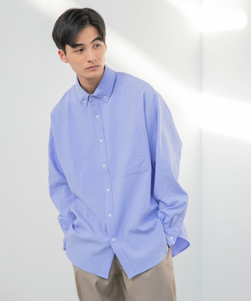 niko and... - ニコアンド　長袖シャツ niko and… 「niko and」 長袖シャツ SHORT ブルー レディース